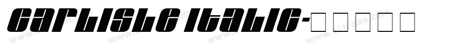 Carlisle Italic字体转换